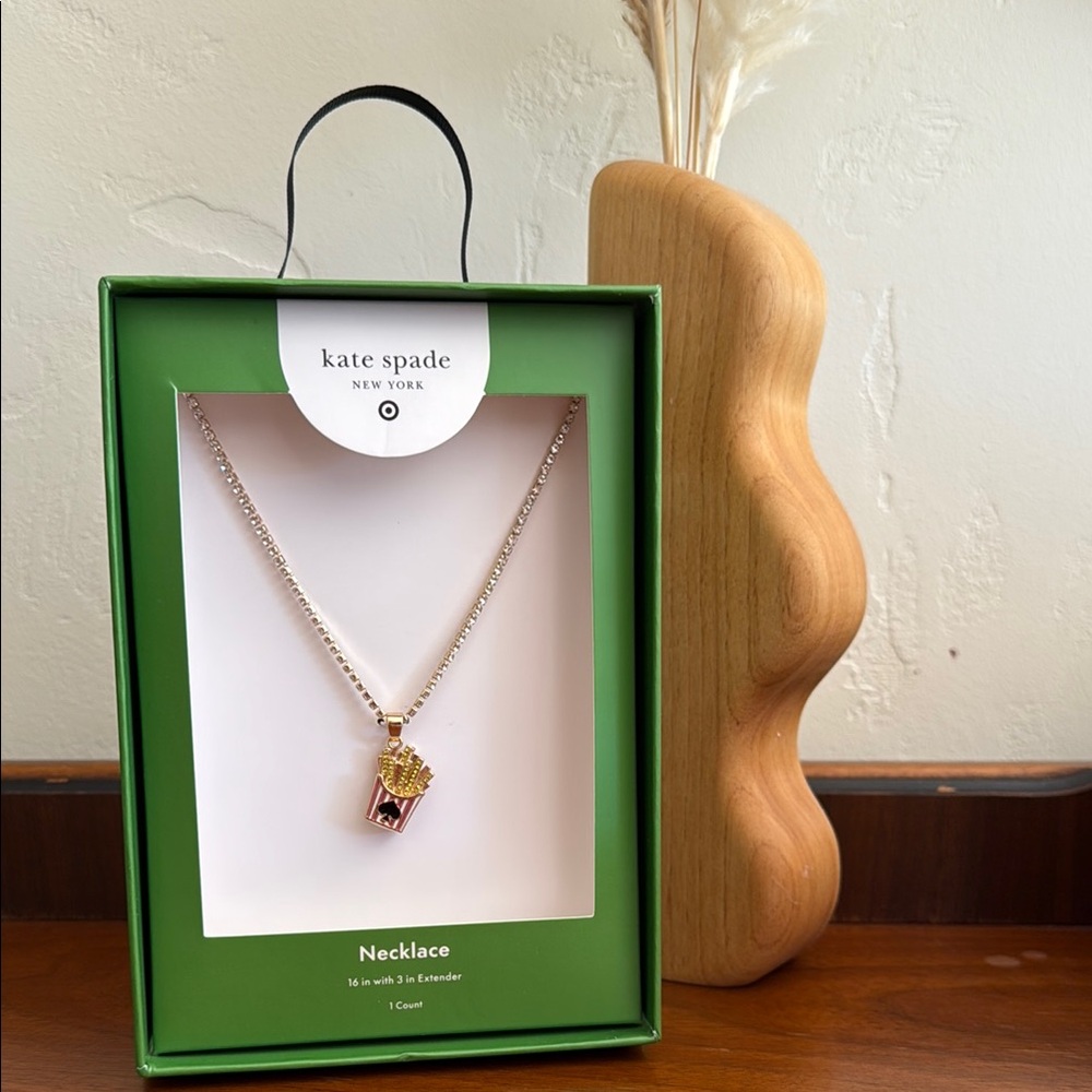 Kate Spade Gold French Fry Pendant Necklace